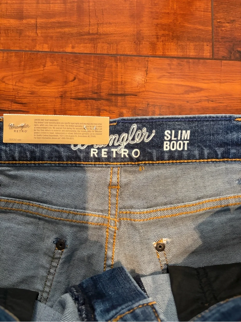Wrangler Retro Beauford Light Wash Slim Bootcut Stretch Denim Jeans | 32x30